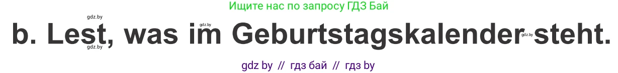 Немецкий язык (Deutsch), 4 класс Учебник (Schülerbuch), авторы: Будько Антонина Филипповна (Budjko Antonina), Урбанович Инна Ювинальевна (Urbanowitsch Ina), издательство Вышэйшая школа, Минск, 2019, жёлтого цвета, Часть 2, страница 5, номер 1b, Условие