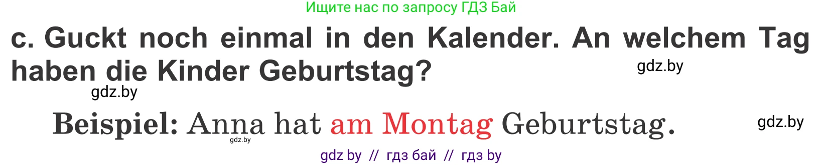 Немецкий язык (Deutsch), 4 класс Учебник (Schülerbuch), авторы: Будько Антонина Филипповна (Budjko Antonina), Урбанович Инна Ювинальевна (Urbanowitsch Ina), издательство Вышэйшая школа, Минск, 2019, жёлтого цвета, Часть 2, страница 6, номер 3c, Условие