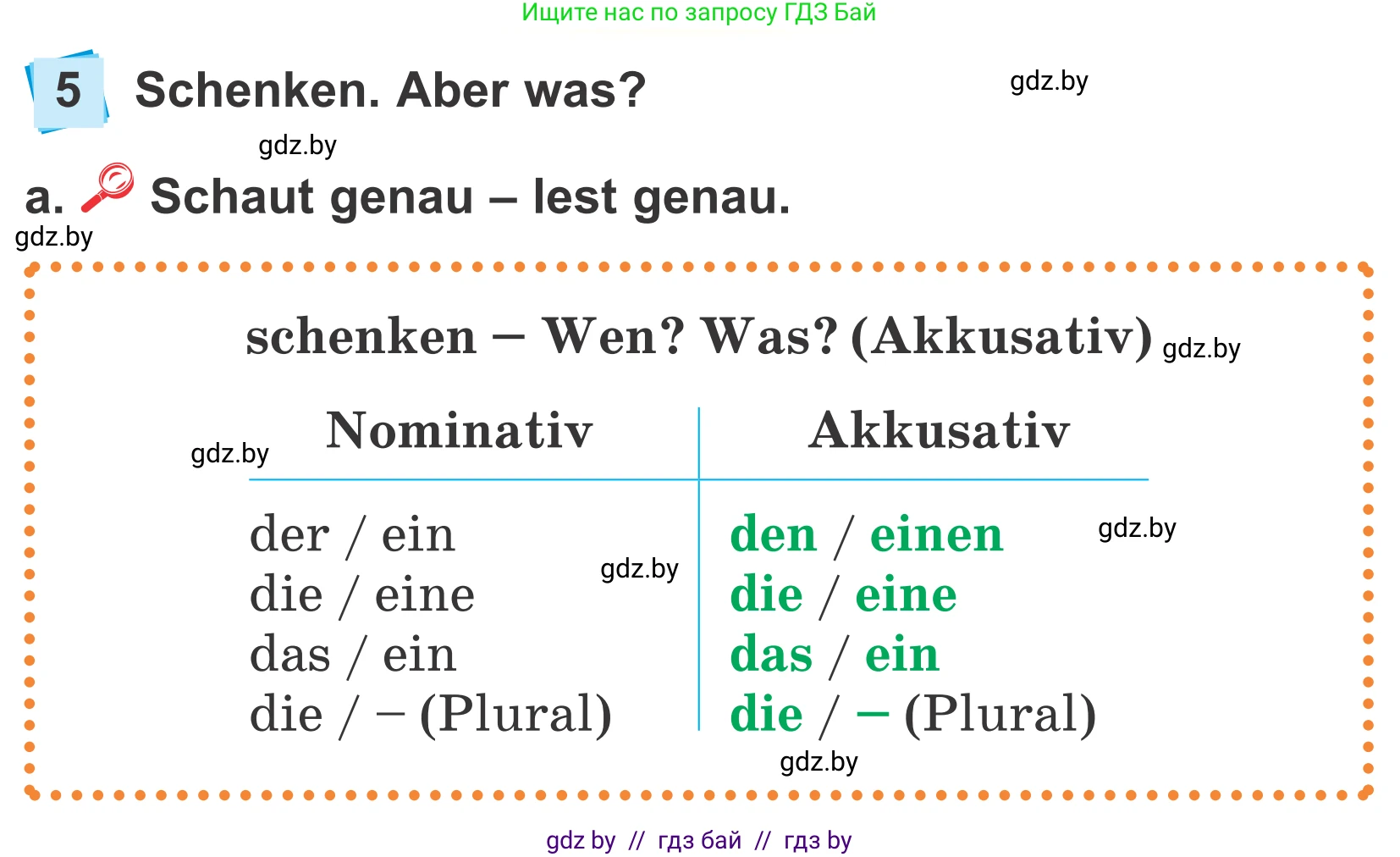 Немецкий язык (Deutsch), 4 класс Учебник (Schülerbuch), авторы: Будько Антонина Филипповна (Budjko Antonina), Урбанович Инна Ювинальевна (Urbanowitsch Ina), издательство Вышэйшая школа, Минск, 2019, жёлтого цвета, Часть 2, страница 26, номер 5a, Условие
