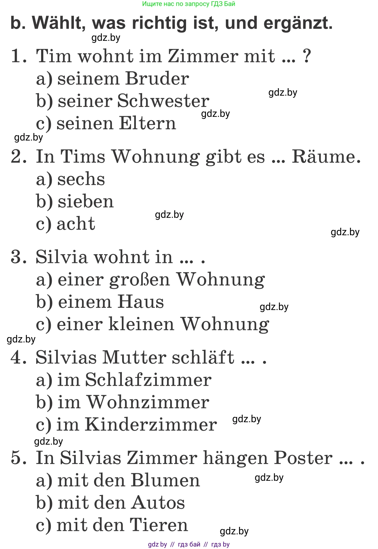 Немецкий язык (Deutsch), 4 класс Учебник (Schülerbuch), авторы: Будько Антонина Филипповна (Budjko Antonina), Урбанович Инна Ювинальевна (Urbanowitsch Ina), издательство Вышэйшая школа, Минск, 2019, жёлтого цвета, Часть 2, страница 57, номер 6b, Условие