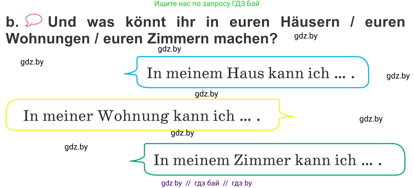 Немецкий язык (Deutsch), 4 класс Учебник (Schülerbuch), авторы: Будько Антонина Филипповна (Budjko Antonina), Урбанович Инна Ювинальевна (Urbanowitsch Ina), издательство Вышэйшая школа, Минск, 2019, жёлтого цвета, Часть 2, страница 58, номер 7b, Условие