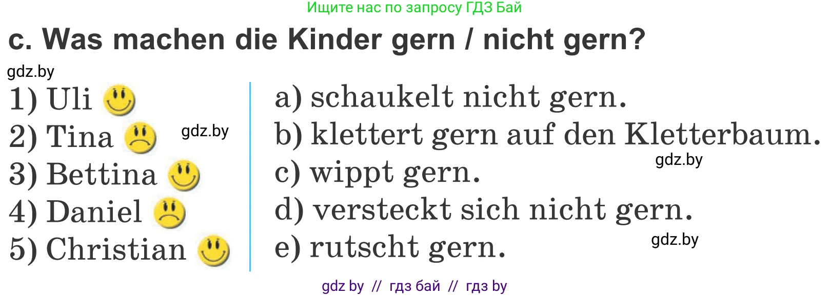 Немецкий язык (Deutsch), 4 класс Учебник (Schülerbuch), авторы: Будько Антонина Филипповна (Budjko Antonina), Урбанович Инна Ювинальевна (Urbanowitsch Ina), издательство Вышэйшая школа, Минск, 2019, жёлтого цвета, Часть 2, страница 113, номер 8c, Условие