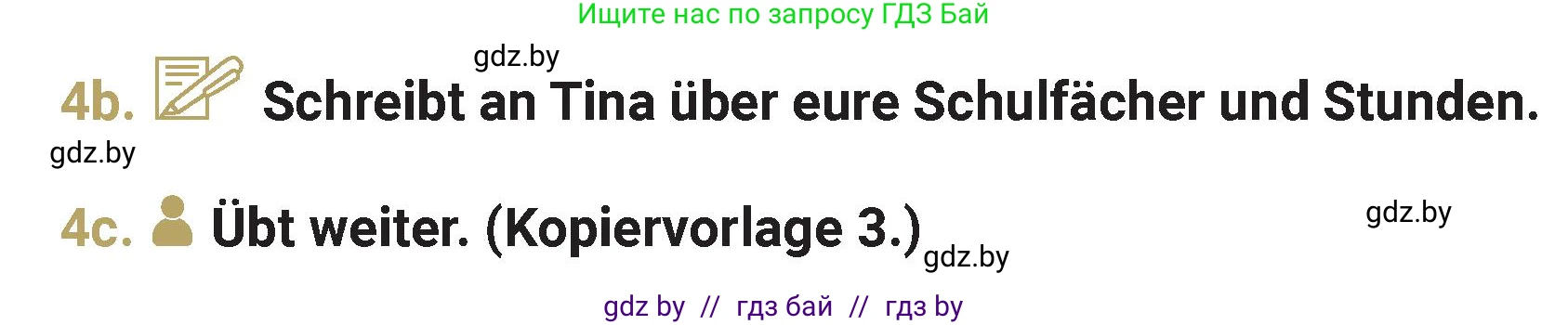 Немецкий язык (Deutsch), 4 класс Учебник (Schülerbuch), авторы: Будько Антонина Филипповна (Budjko Antonina), Кохановская Анна Леонидовна, издательство Адукацыя i выхаванне, Минск, 2026, голубого цвета, страница 35, номер 4, Условие (продолжение 2)