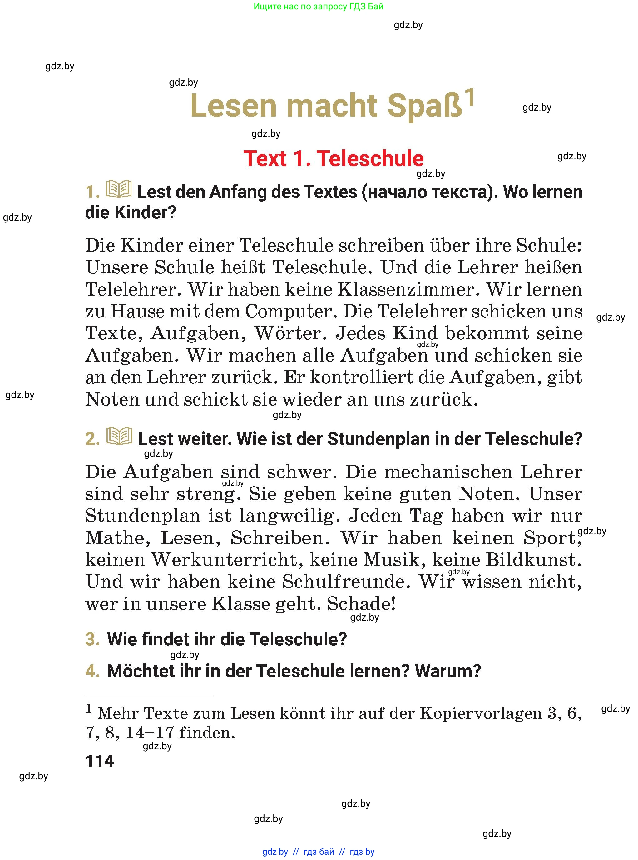Немецкий язык (Deutsch), 4 класс Учебник (Schülerbuch), авторы: Будько Антонина Филипповна (Budjko Antonina), Кохановская Анна Леонидовна, издательство Адукацыя i выхаванне, Минск, 2026, голубого цвета, страница 114