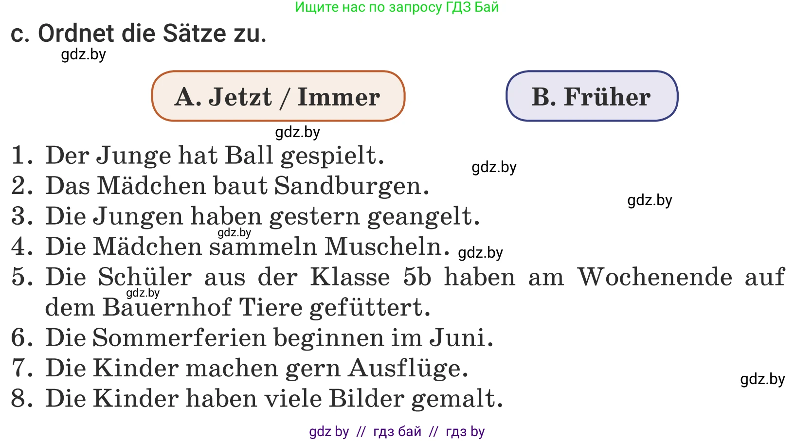 Немецкий язык (Deutsch), 5 класс Учебник (Schülerbuch), авторы: Будько Антонина Филипповна (Budjko Antonina), Урбанович Инна Ювинальевна (Urbanowitsch Ina), издательство Вышэйшая школа, Минск, 2020, жёлтого цвета, Часть 1, страница 31, номер 2c, Условие