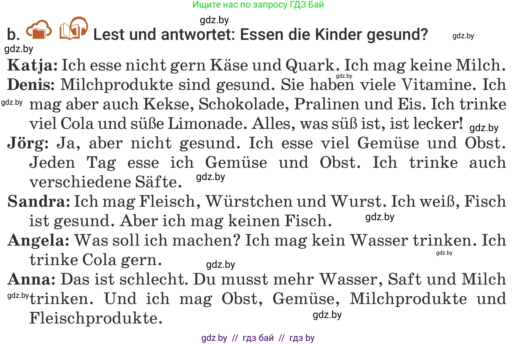 Немецкий язык (Deutsch), 5 класс Учебник (Schülerbuch), авторы: Будько Антонина Филипповна (Budjko Antonina), Урбанович Инна Ювинальевна (Urbanowitsch Ina), издательство Вышэйшая школа, Минск, 2020, жёлтого цвета, Часть 1, страница 52, номер 4b, Условие