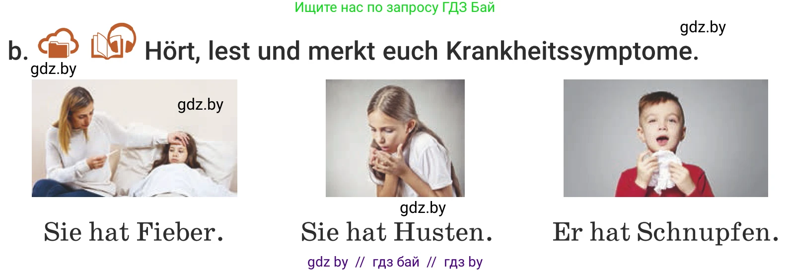 Немецкий язык (Deutsch), 5 класс Учебник (Schülerbuch), авторы: Будько Антонина Филипповна (Budjko Antonina), Урбанович Инна Ювинальевна (Urbanowitsch Ina), издательство Вышэйшая школа, Минск, 2020, жёлтого цвета, Часть 1, страница 79, номер 3b, Условие