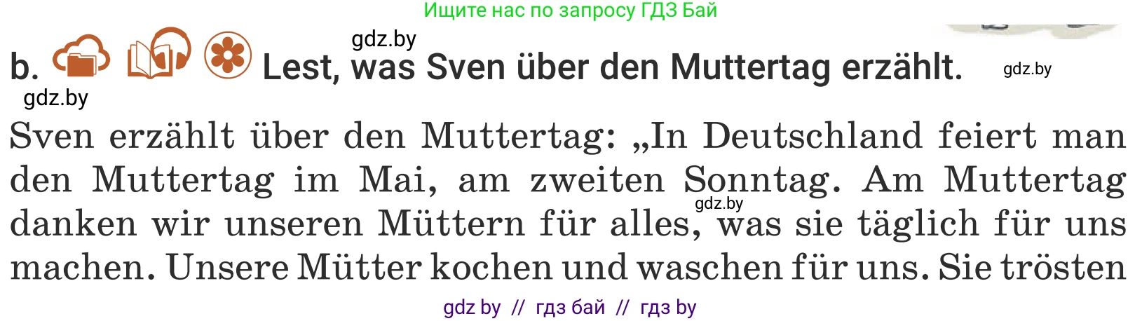 Немецкий язык (Deutsch), 5 класс Учебник (Schülerbuch), авторы: Будько Антонина Филипповна (Budjko Antonina), Урбанович Инна Ювинальевна (Urbanowitsch Ina), издательство Вышэйшая школа, Минск, 2020, жёлтого цвета, Часть 1, страница 98, номер 4b, Условие