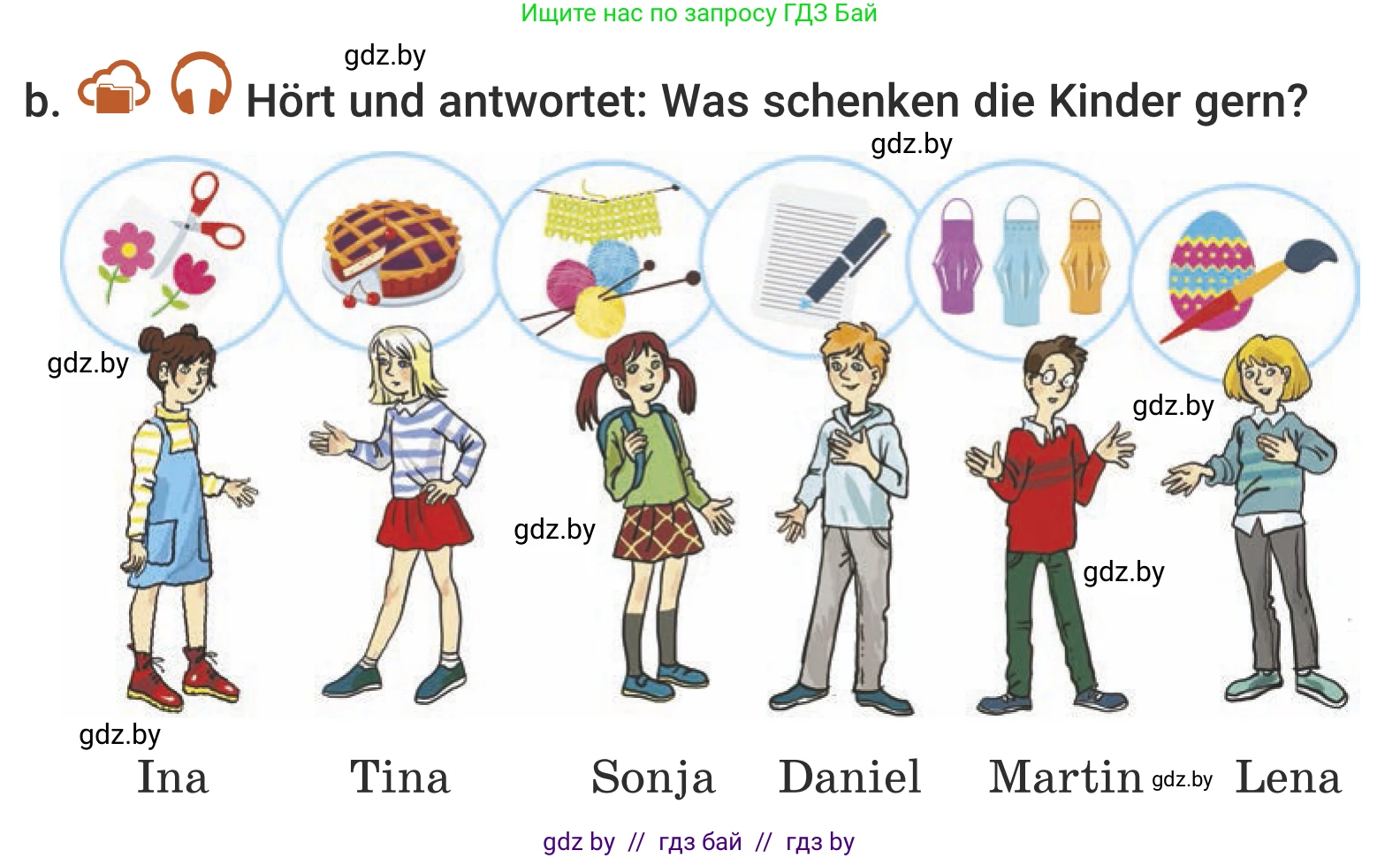 Немецкий язык (Deutsch), 5 класс Учебник (Schülerbuch), авторы: Будько Антонина Филипповна (Budjko Antonina), Урбанович Инна Ювинальевна (Urbanowitsch Ina), издательство Вышэйшая школа, Минск, 2020, жёлтого цвета, Часть 1, страница 116, номер 1b, Условие