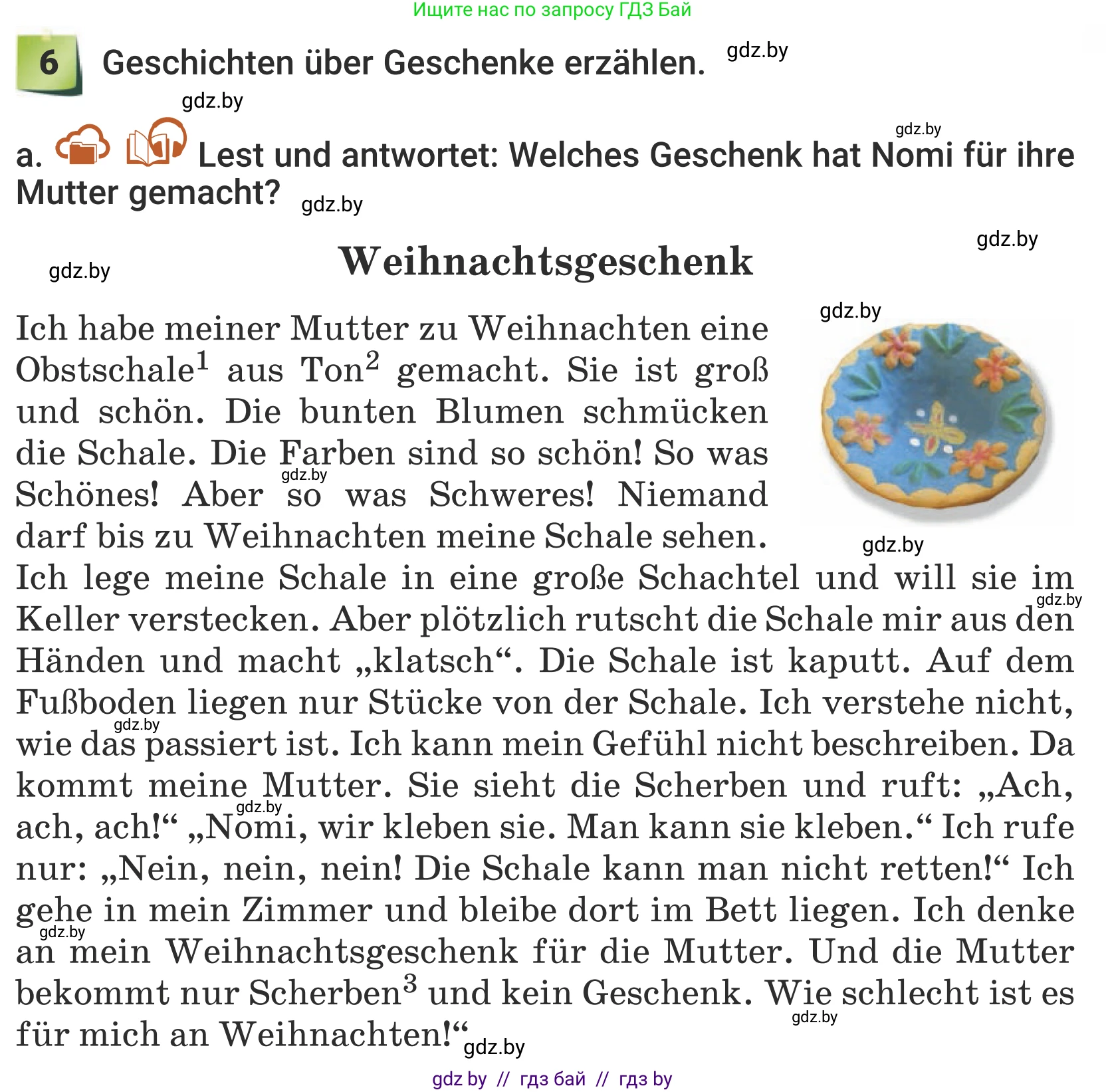 Немецкий язык (Deutsch), 5 класс Учебник (Schülerbuch), авторы: Будько Антонина Филипповна (Budjko Antonina), Урбанович Инна Ювинальевна (Urbanowitsch Ina), издательство Вышэйшая школа, Минск, 2020, жёлтого цвета, Часть 1, страница 123, номер 6a, Условие