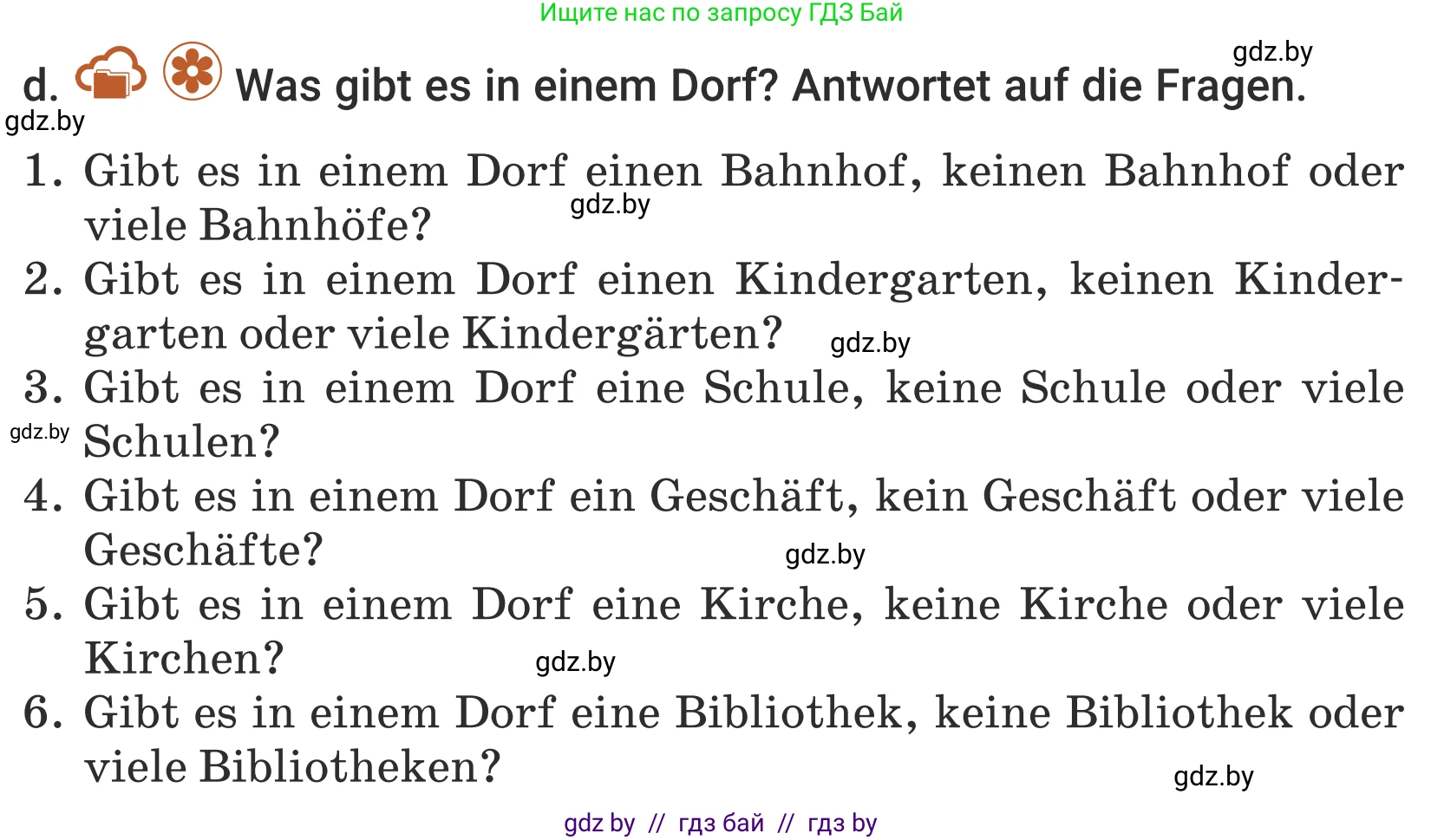 Немецкий язык (Deutsch), 5 класс Учебник (Schülerbuch), авторы: Будько Антонина Филипповна (Budjko Antonina), Урбанович Инна Ювинальевна (Urbanowitsch Ina), издательство Вышэйшая школа, Минск, 2020, жёлтого цвета, Часть 2, страница 28, номер 3d, Условие