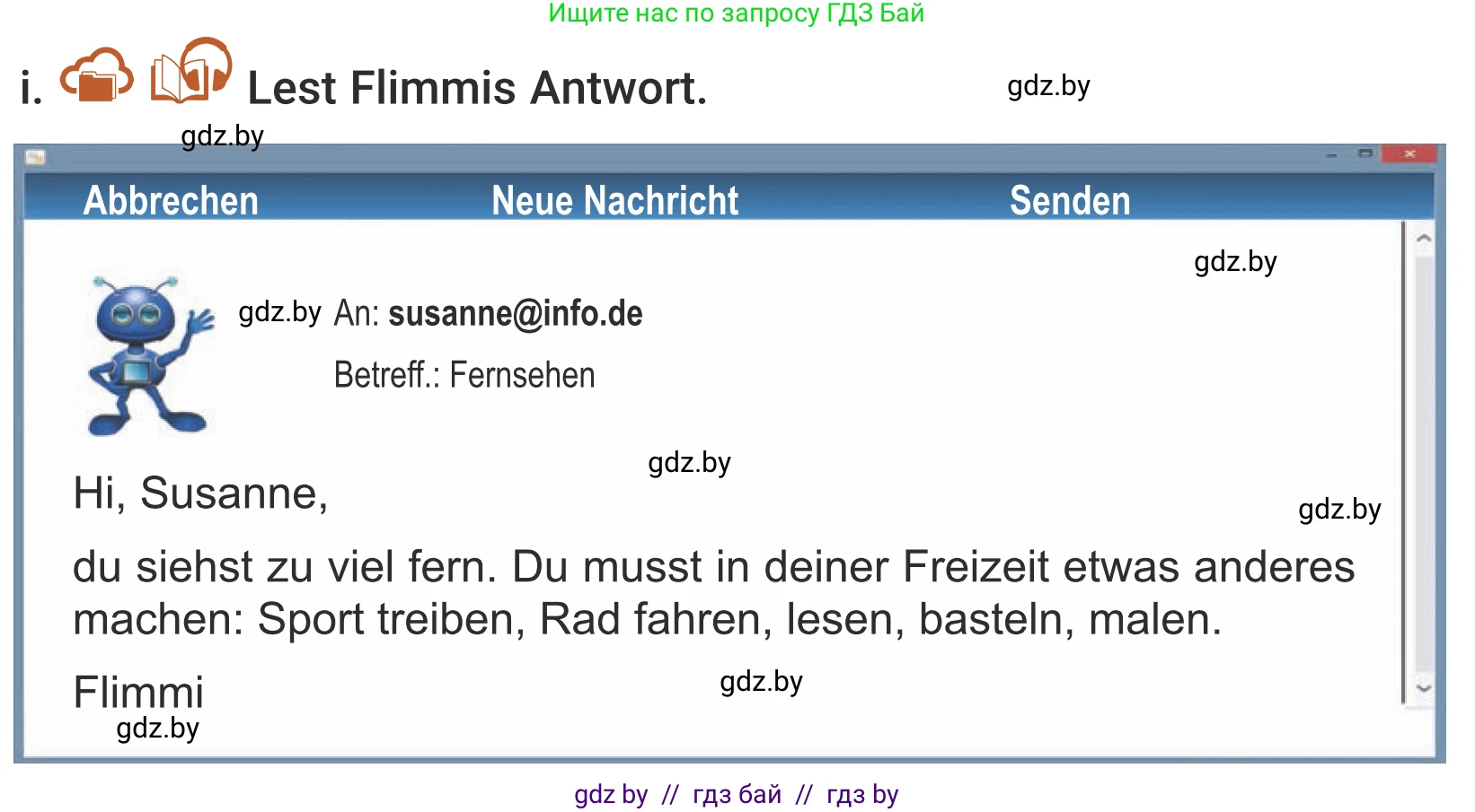 Немецкий язык (Deutsch), 5 класс Учебник (Schülerbuch), авторы: Будько Антонина Филипповна (Budjko Antonina), Урбанович Инна Ювинальевна (Urbanowitsch Ina), издательство Вышэйшая школа, Минск, 2020, жёлтого цвета, Часть 2, страница 60, номер 3i, Условие