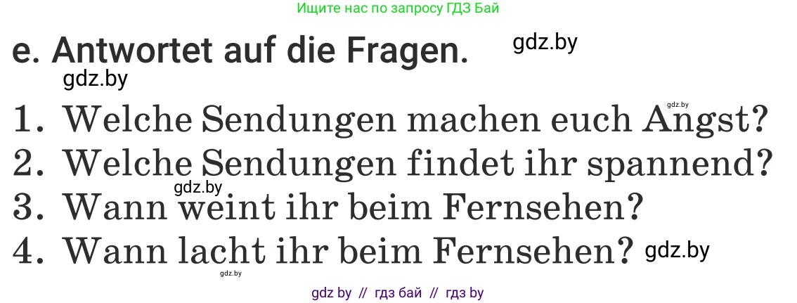Немецкий язык (Deutsch), 5 класс Учебник (Schülerbuch), авторы: Будько Антонина Филипповна (Budjko Antonina), Урбанович Инна Ювинальевна (Urbanowitsch Ina), издательство Вышэйшая школа, Минск, 2020, жёлтого цвета, Часть 2, страница 79, номер 1e, Условие