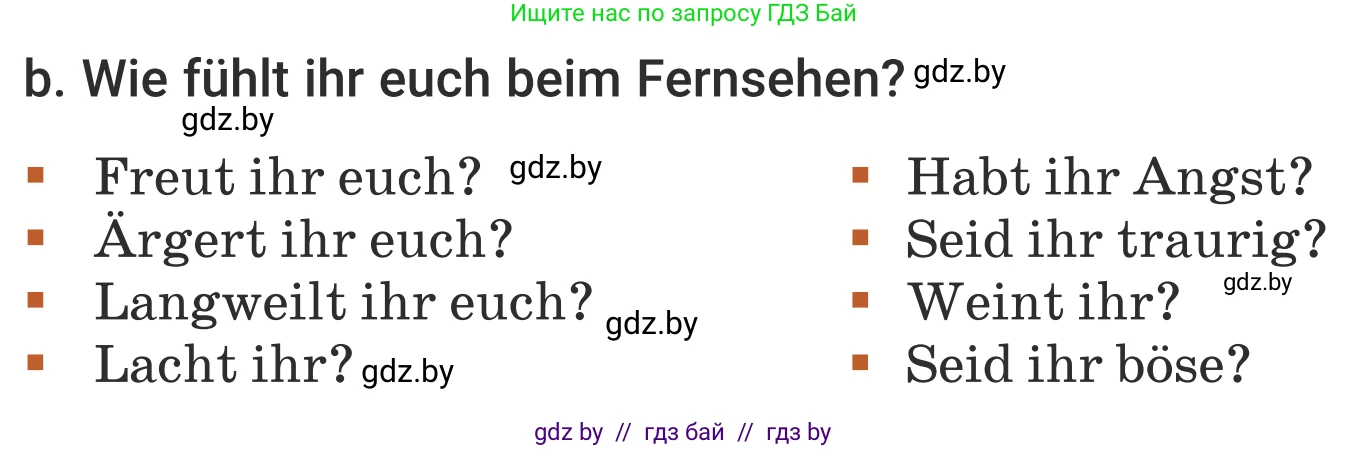 Немецкий язык (Deutsch), 5 класс Учебник (Schülerbuch), авторы: Будько Антонина Филипповна (Budjko Antonina), Урбанович Инна Ювинальевна (Urbanowitsch Ina), издательство Вышэйшая школа, Минск, 2020, жёлтого цвета, Часть 2, страница 81, номер 4b, Условие