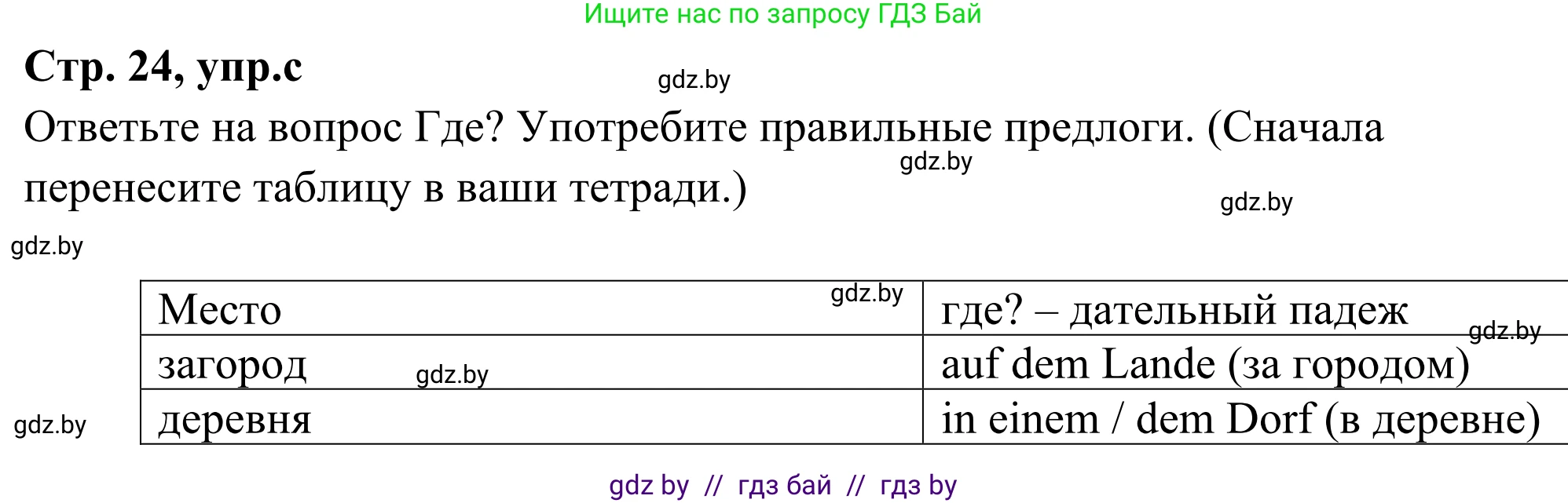 Немецкий язык (Deutsch), 5 класс Учебник (Schülerbuch), авторы: Будько Антонина Филипповна (Budjko Antonina), Урбанович Инна Ювинальевна (Urbanowitsch Ina), издательство Вышэйшая школа, Минск, 2020, жёлтого цвета, Часть 1, страница 24, номер 3c, Решение 2