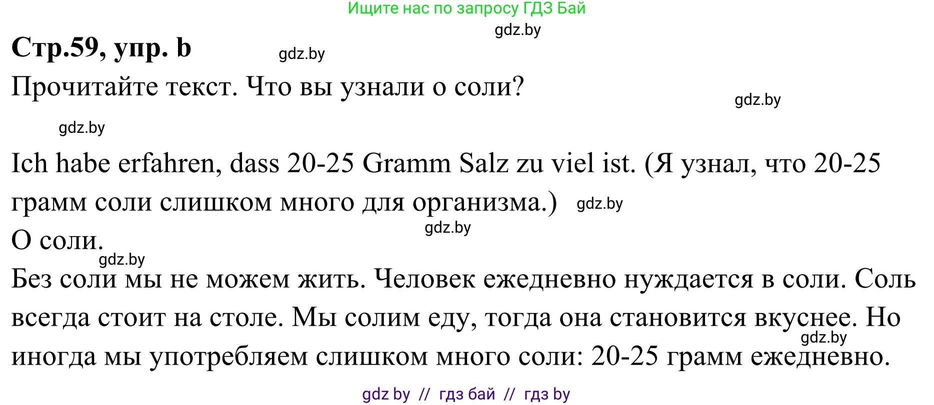 Немецкий язык (Deutsch), 5 класс Учебник (Schülerbuch), авторы: Будько Антонина Филипповна (Budjko Antonina), Урбанович Инна Ювинальевна (Urbanowitsch Ina), издательство Вышэйшая школа, Минск, 2020, жёлтого цвета, Часть 1, страница 59, номер 11b, Решение 2
