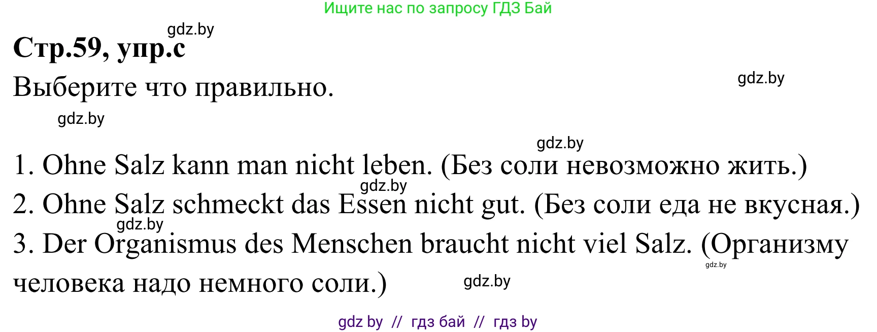 Немецкий язык (Deutsch), 5 класс Учебник (Schülerbuch), авторы: Будько Антонина Филипповна (Budjko Antonina), Урбанович Инна Ювинальевна (Urbanowitsch Ina), издательство Вышэйшая школа, Минск, 2020, жёлтого цвета, Часть 1, страница 59, номер 11c, Решение 2