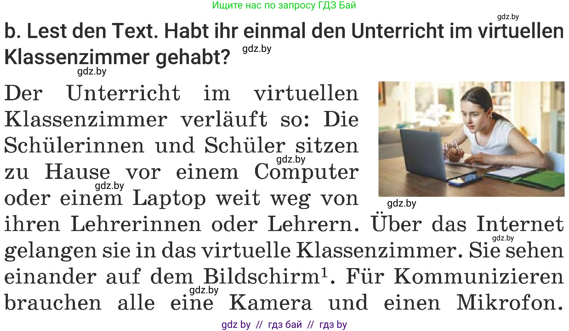 Немецкий язык (Deutsch), 6 класс Учебник (Schülerbuch), авторы: Будько Антонина Филипповна (Budjko Antonina), Урбанович Инна Ювинальевна (Urbanowitsch Ina), издательство Вышэйшая школа, Минск, 2020, бежевого цвета, страница 9, номер b, Условие