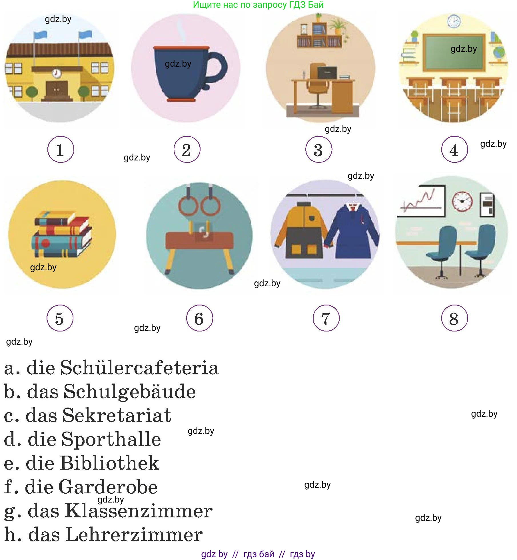 Немецкий язык (Deutsch), 6 класс Учебник (Schülerbuch), авторы: Будько Антонина Филипповна (Budjko Antonina), Урбанович Инна Ювинальевна (Urbanowitsch Ina), издательство Вышэйшая школа, Минск, 2020, бежевого цвета, страница 16, номер a, Условие (продолжение 2)