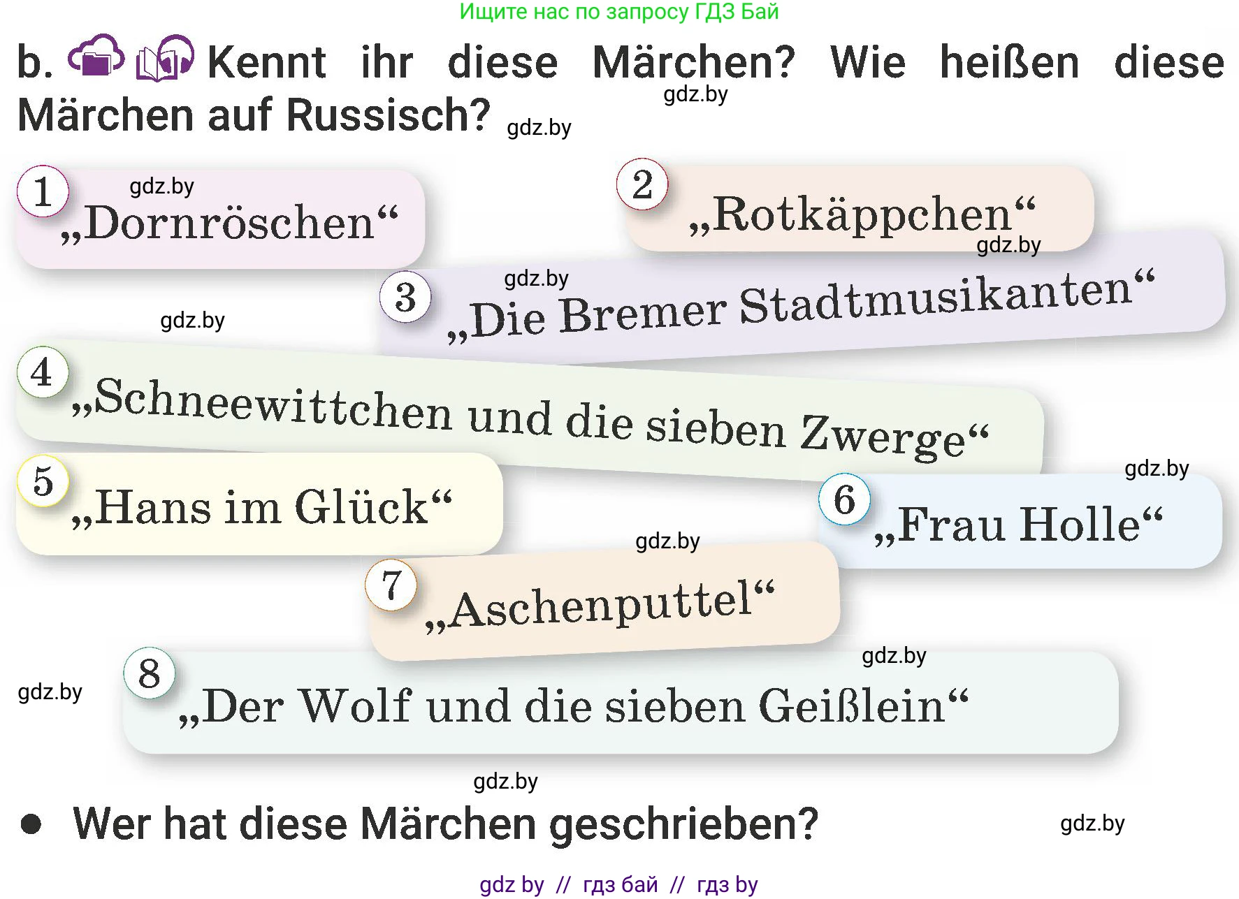 Немецкий язык (Deutsch), 6 класс Учебник (Schülerbuch), авторы: Будько Антонина Филипповна (Budjko Antonina), Урбанович Инна Ювинальевна (Urbanowitsch Ina), издательство Вышэйшая школа, Минск, 2020, бежевого цвета, страница 51, номер b, Условие
