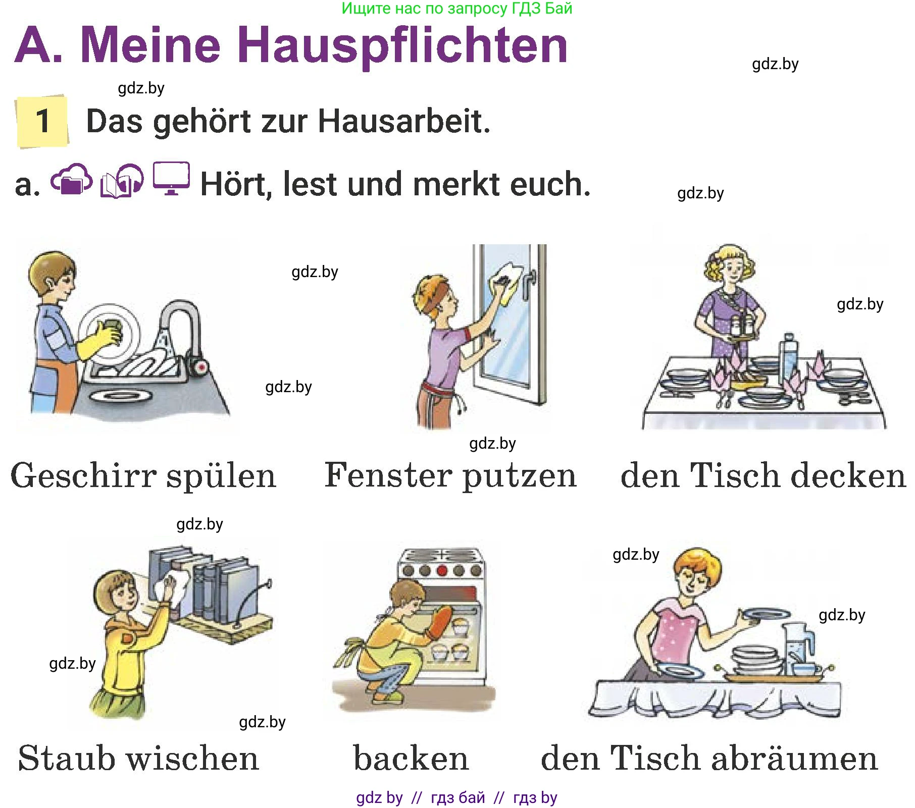 Немецкий язык (Deutsch), 6 класс Учебник (Schülerbuch), авторы: Будько Антонина Филипповна (Budjko Antonina), Урбанович Инна Ювинальевна (Urbanowitsch Ina), издательство Вышэйшая школа, Минск, 2020, бежевого цвета, страница 142, номер a, Условие