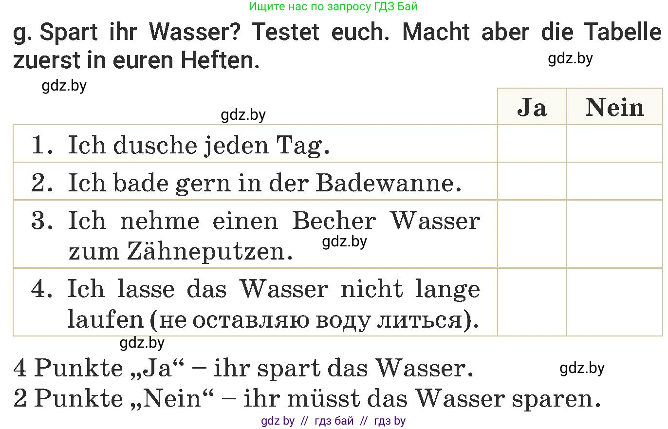 Немецкий язык (Deutsch), 6 класс Учебник (Schülerbuch), авторы: Будько Антонина Филипповна (Budjko Antonina), Урбанович Инна Ювинальевна (Urbanowitsch Ina), издательство Вышэйшая школа, Минск, 2020, бежевого цвета, страница 201, номер g, Условие