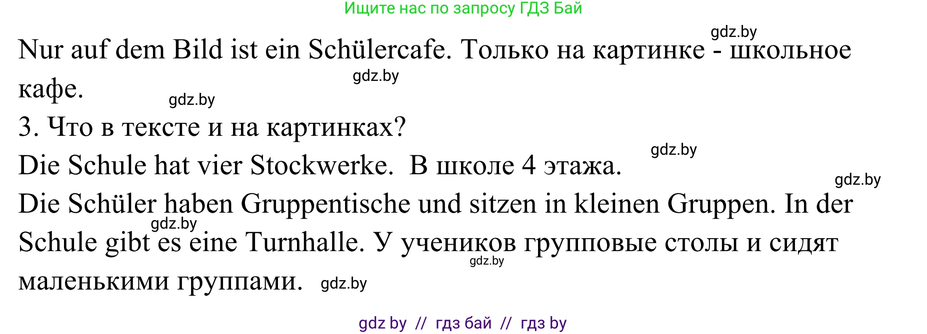 Немецкий язык (Deutsch), 6 класс Учебник (Schülerbuch), авторы: Будько Антонина Филипповна (Budjko Antonina), Урбанович Инна Ювинальевна (Urbanowitsch Ina), издательство Вышэйшая школа, Минск, 2020, бежевого цвета, страница 19, номер g, Решение (продолжение 2)