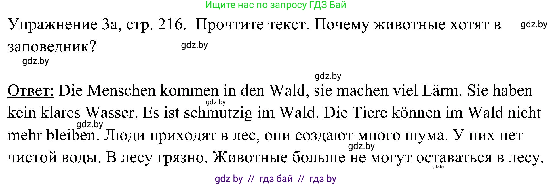 Немецкий язык (Deutsch), 6 класс Учебник (Schülerbuch), авторы: Будько Антонина Филипповна (Budjko Antonina), Урбанович Инна Ювинальевна (Urbanowitsch Ina), издательство Вышэйшая школа, Минск, 2020, бежевого цвета, страница 216, номер a, Решение