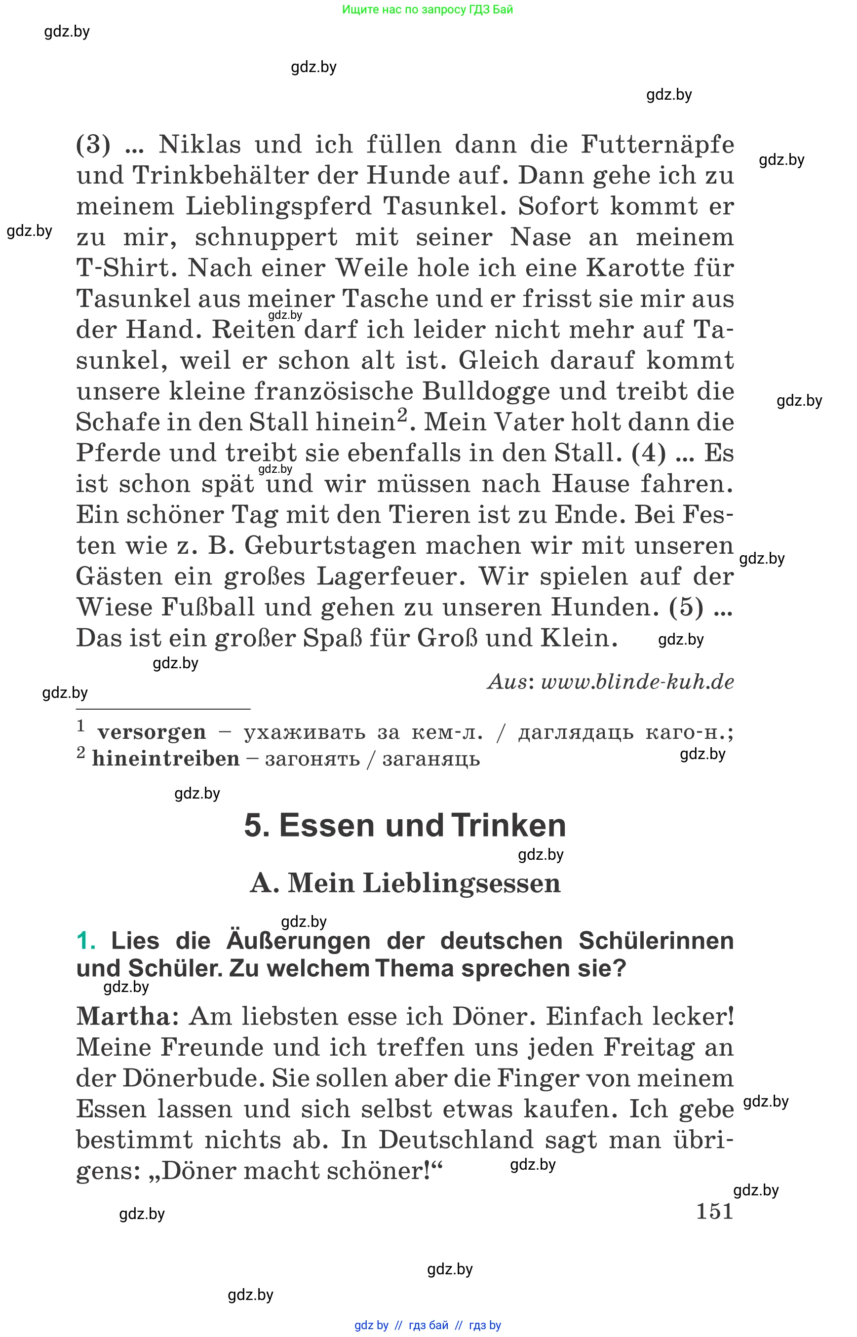 Немецкий язык (Deutsch), 6 класс Учебник (Schülerbuch), авторы: Зуевская Елена Викторовна, Салынская Светлана Ивановна, Негурэ Ольга Вячеславовна, издательство Вышэйшая школа, Минск, 2022, жёлтого цвета, Teil 2, страница 151