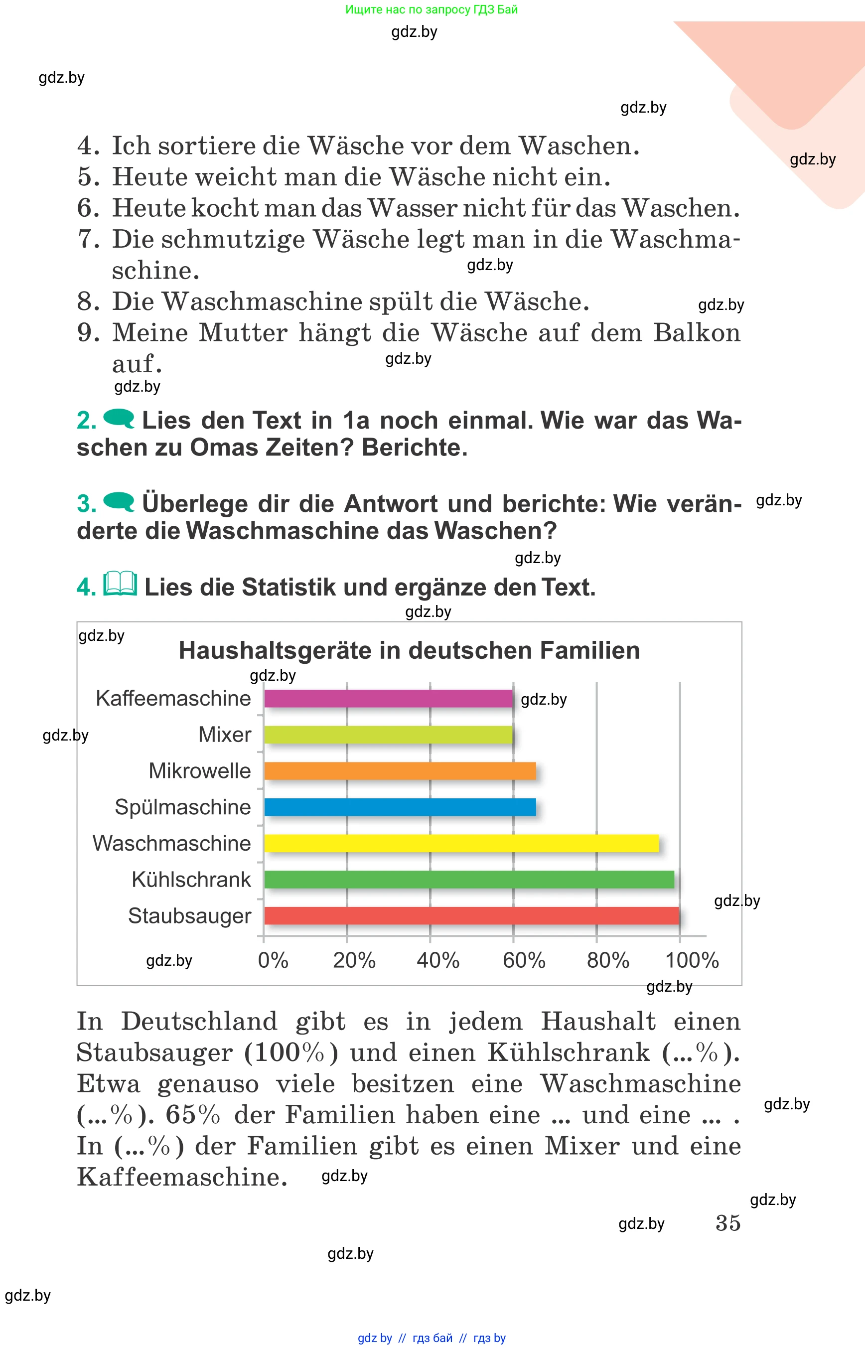 Немецкий язык (Deutsch), 6 класс Учебник (Schülerbuch), авторы: Зуевская Елена Викторовна, Салынская Светлана Ивановна, Негурэ Ольга Вячеславовна, издательство Вышэйшая школа, Минск, 2022, жёлтого цвета, Teil 2, страница 35
