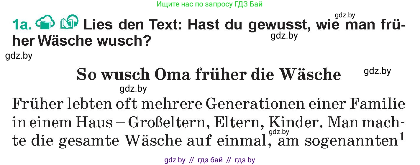 Немецкий язык (Deutsch), 6 класс Учебник (Schülerbuch), авторы: Зуевская Елена Викторовна, Салынская Светлана Ивановна, Негурэ Ольга Вячеславовна, издательство Вышэйшая школа, Минск, 2022, жёлтого цвета, Teil 2, страница 32, номер 1, Условие