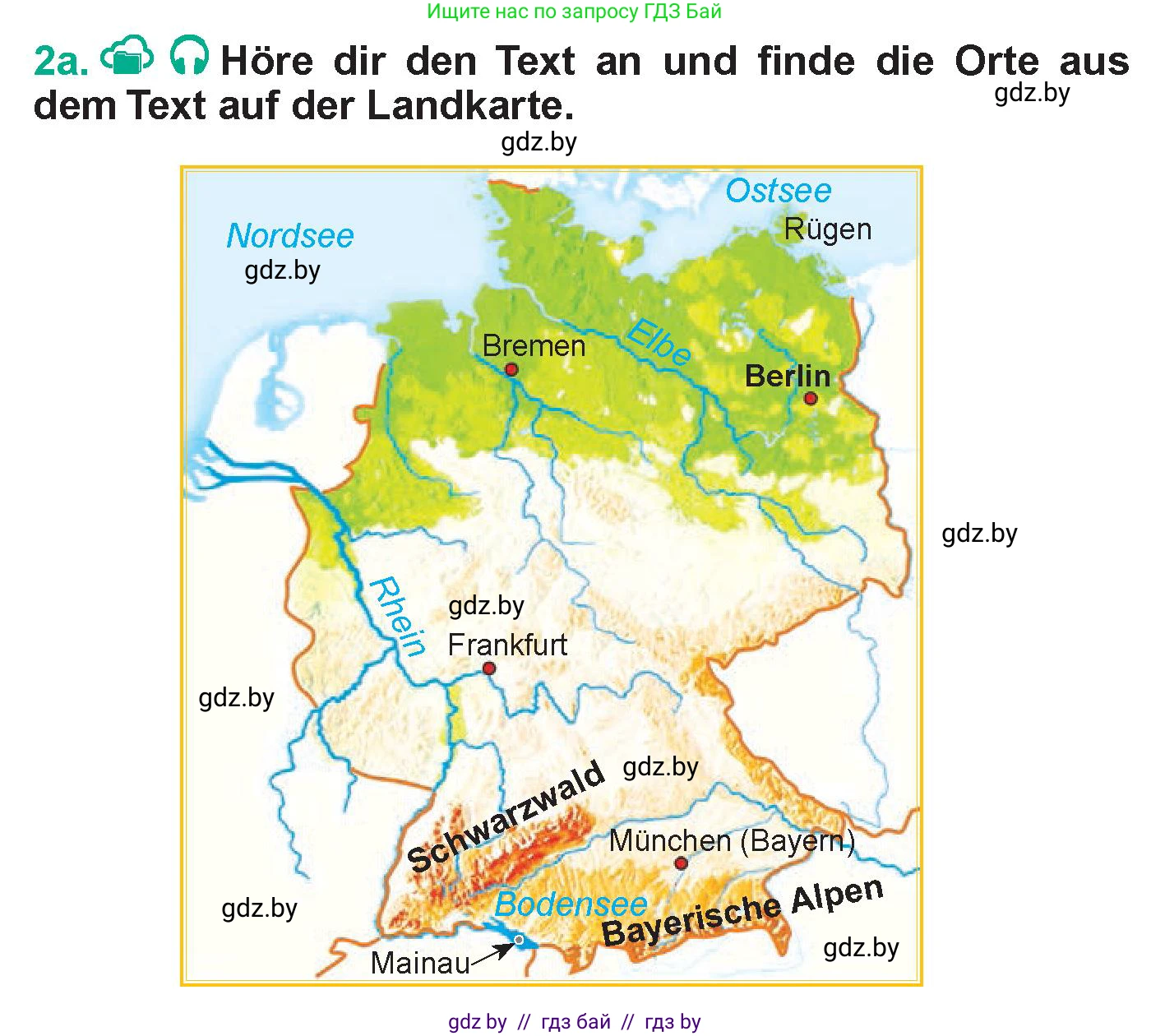 Немецкий язык (Deutsch), 6 класс Учебник (Schülerbuch), авторы: Зуевская Елена Викторовна, Салынская Светлана Ивановна, Негурэ Ольга Вячеславовна, издательство Вышэйшая школа, Минск, 2022, жёлтого цвета, Teil 2, страница 80, номер 2, Условие