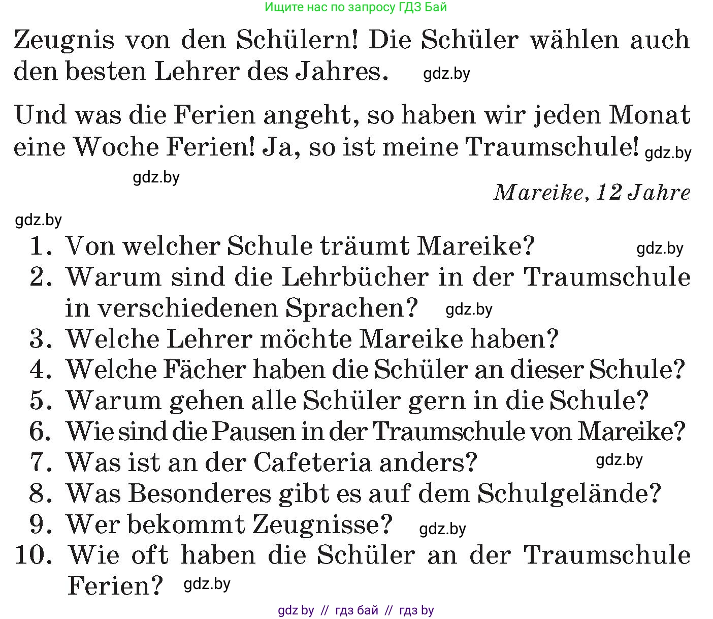 Немецкий язык (Deutsch), 6 класс Учебник (Schülerbuch), авторы: Зуевская Елена Викторовна, Салынская Светлана Ивановна, Негурэ Ольга Вячеславовна, издательство Вышэйшая школа, Минск, 2022, жёлтого цвета, Teil 1, страница 121, номер 2, Условие (продолжение 3)