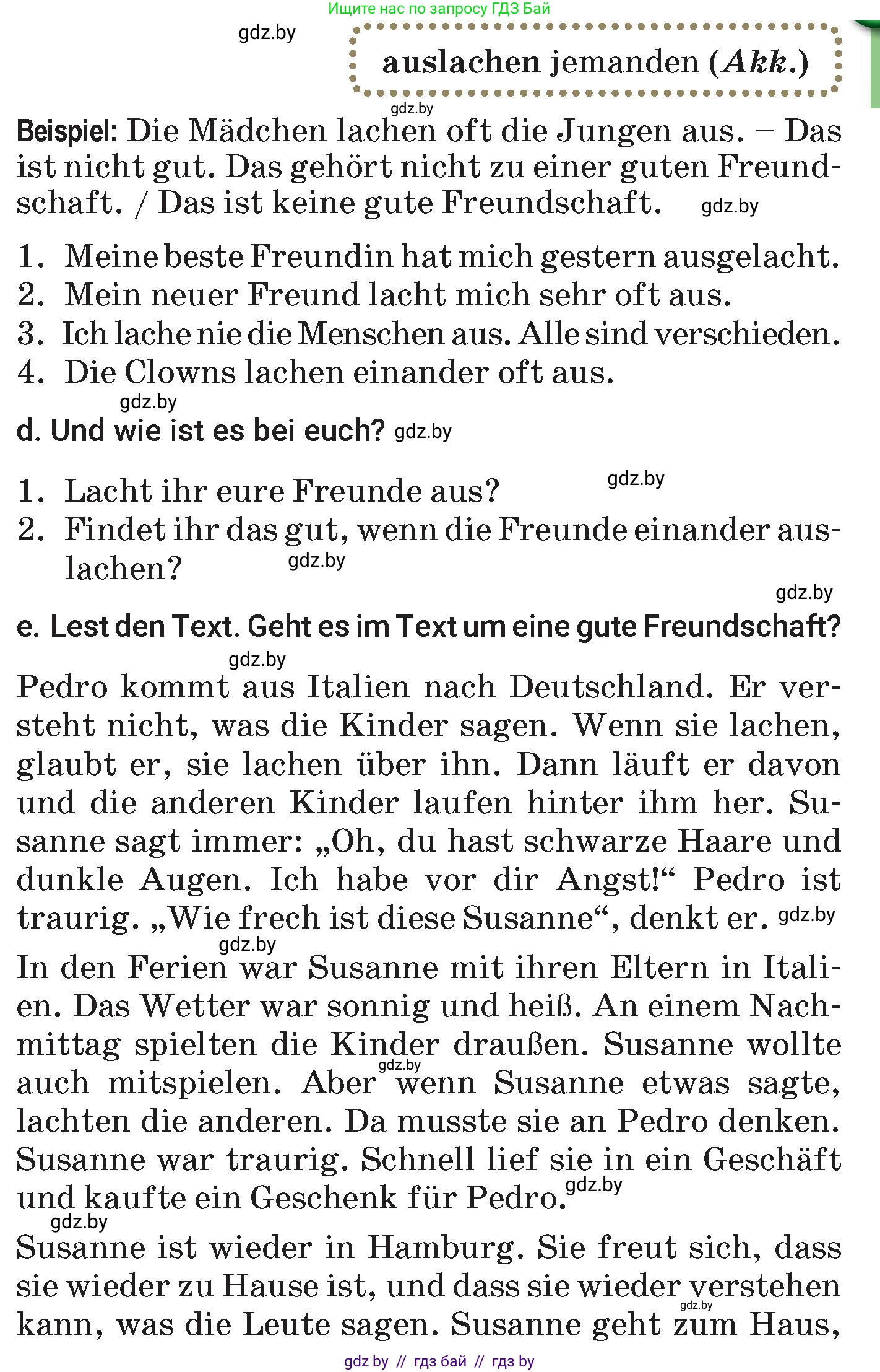 Немецкий язык (Deutsch), 7 класс Учебник (Schülerbuch), авторы: Будько Антонина Филипповна (Budjko Antonina), Урбанович Инна Ювинальевна (Urbanowitsch Ina), издательство Вышэйшая школа, Минск, 2021, страница 80, номер 6, Условие (продолжение 2)