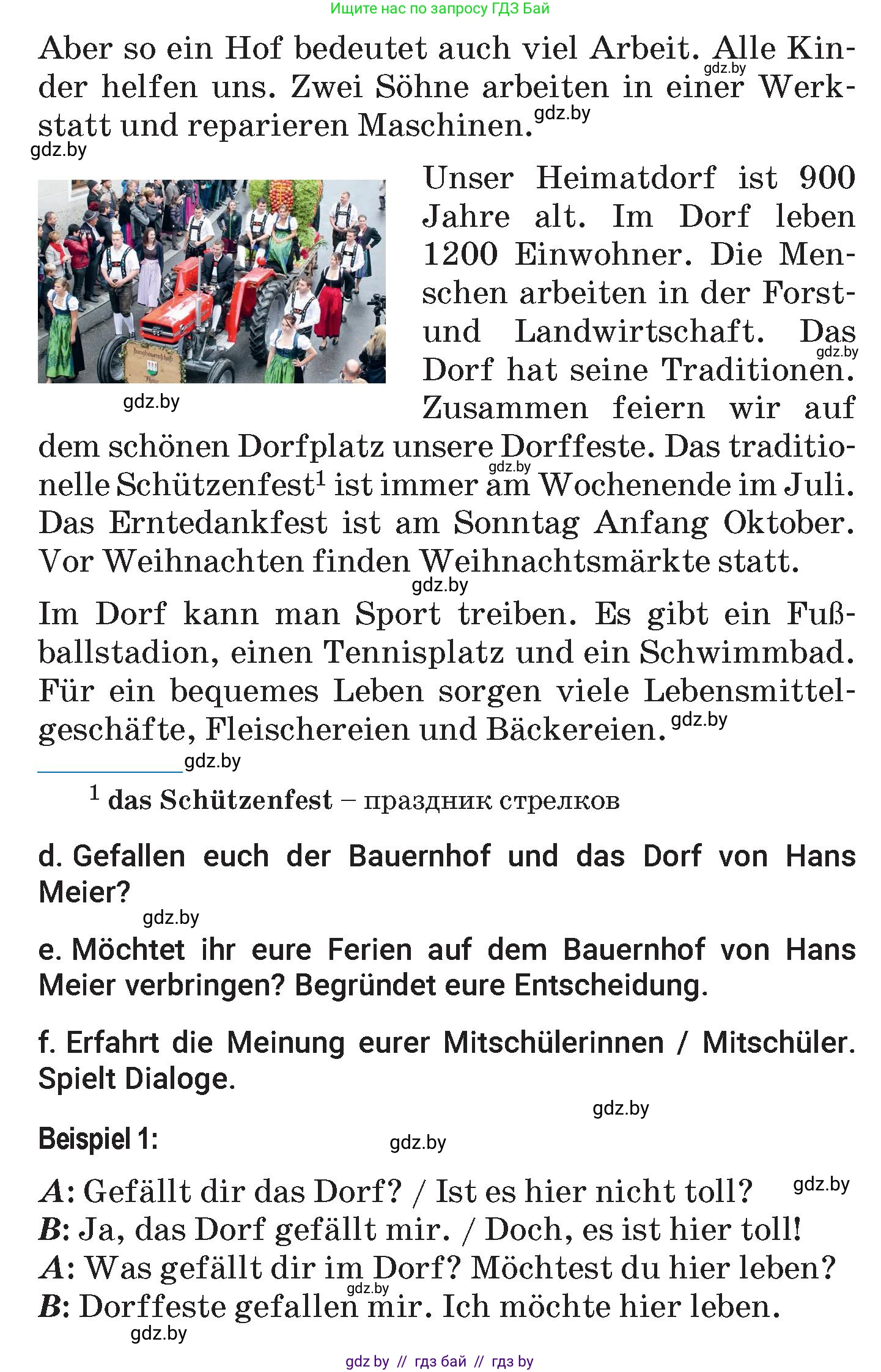 Немецкий язык (Deutsch), 7 класс Учебник (Schülerbuch), авторы: Будько Антонина Филипповна (Budjko Antonina), Урбанович Инна Ювинальевна (Urbanowitsch Ina), издательство Вышэйшая школа, Минск, 2021, страница 158, номер 5, Условие (продолжение 3)