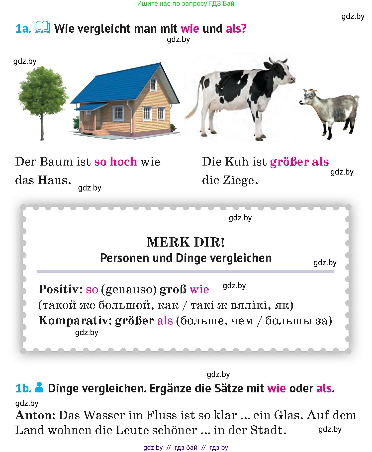 Немецкий язык (Deutsch), 7 класс Учебник (Schülerbuch), авторы: Лаптева Н Е, Зуевская Елена Викторовна, Леус Алла Михайловна, Шиманская Н Г, издательство Издательский центр БГУ, Минск, 2026, Teil 1, страница 110, номер 1, Условие