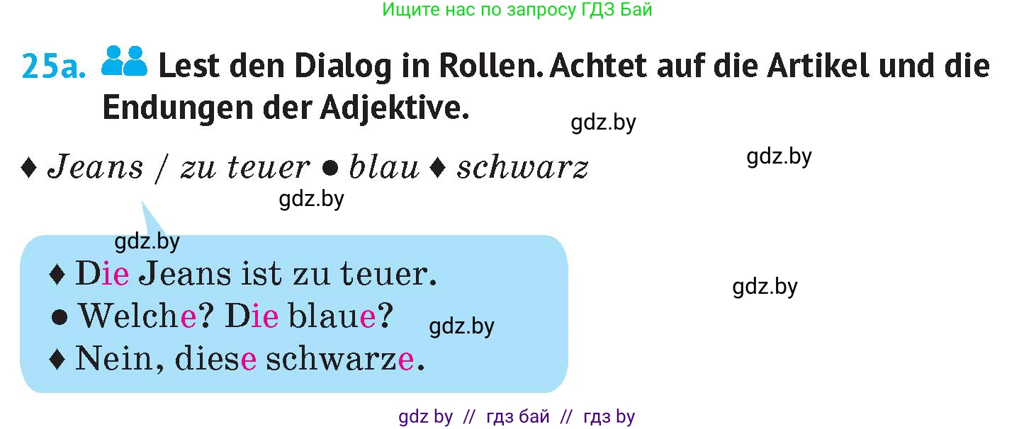 Немецкий язык (Deutsch), 7 класс Учебник (Schülerbuch), авторы: Лаптева Н Е, Зуевская Елена Викторовна, Леус Алла Михайловна, Шиманская Н Г, издательство Издательский центр БГУ, Минск, 2026, Teil 1, страница 138, номер 25, Условие