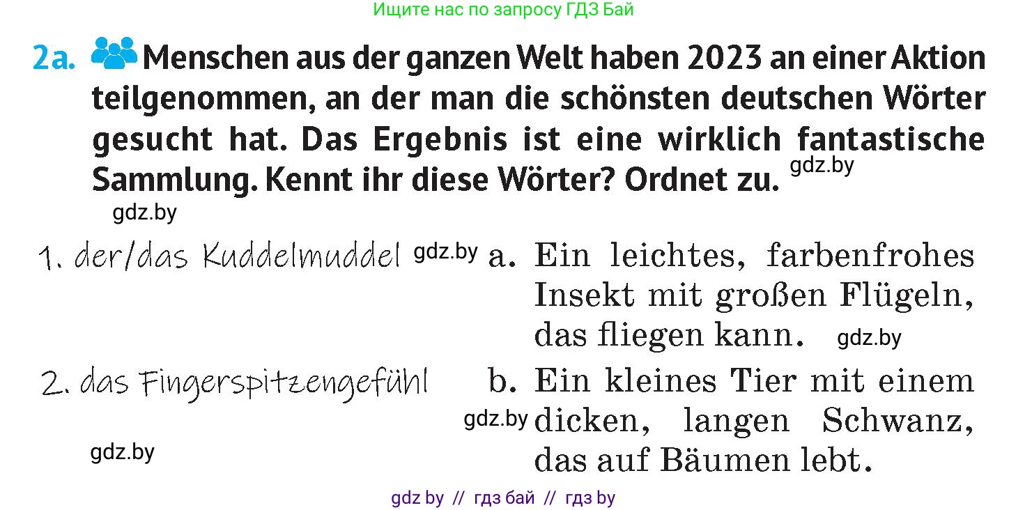 Немецкий язык (Deutsch), 7 класс Учебник (Schülerbuch), авторы: Лаптева Н Е, Зуевская Елена Викторовна, Леус Алла Михайловна, Шиманская Н Г, издательство Издательский центр БГУ, Минск, 2026, Teil 2, страница 24, номер 2, Условие