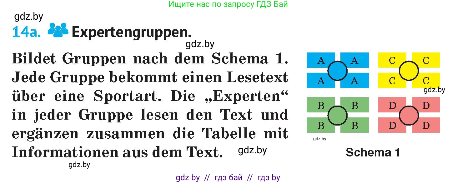 Немецкий язык (Deutsch), 7 класс Учебник (Schülerbuch), авторы: Лаптева Н Е, Зуевская Елена Викторовна, Леус Алла Михайловна, Шиманская Н Г, издательство Издательский центр БГУ, Минск, 2026, Teil 2, страница 65, номер 14, Условие