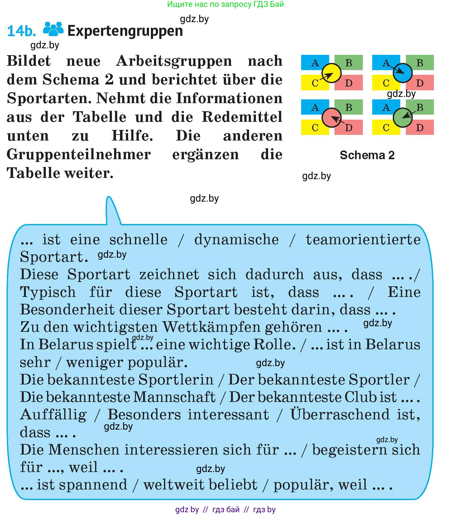 Немецкий язык (Deutsch), 7 класс Учебник (Schülerbuch), авторы: Лаптева Н Е, Зуевская Елена Викторовна, Леус Алла Михайловна, Шиманская Н Г, издательство Издательский центр БГУ, Минск, 2026, Teil 2, страница 65, номер 14, Условие (продолжение 6)
