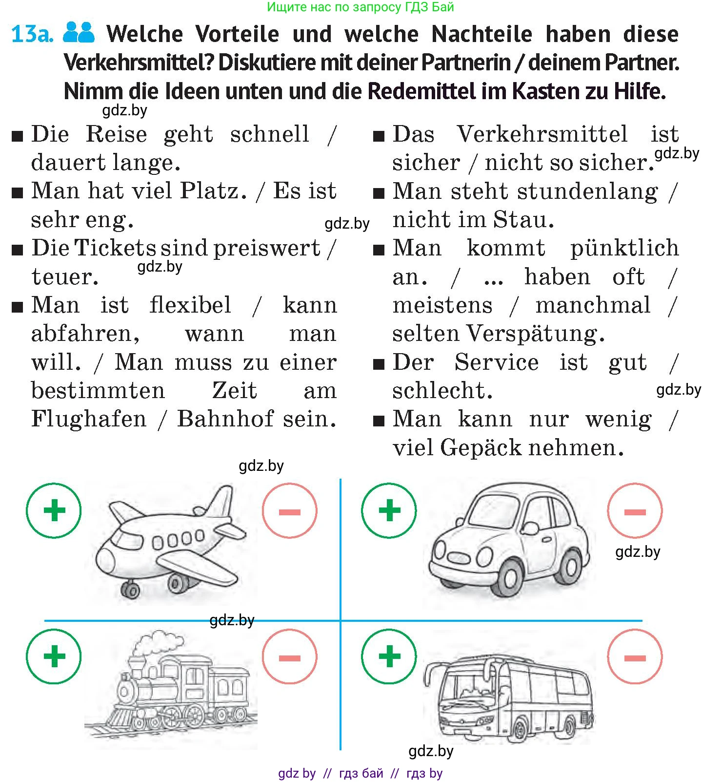 Немецкий язык (Deutsch), 7 класс Учебник (Schülerbuch), авторы: Лаптева Н Е, Зуевская Елена Викторовна, Леус Алла Михайловна, Шиманская Н Г, издательство Издательский центр БГУ, Минск, 2026, Teil 2, страница 125, номер 13, Условие