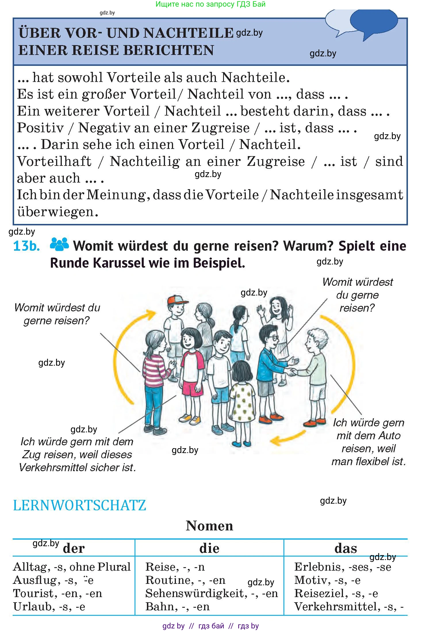 Немецкий язык (Deutsch), 7 класс Учебник (Schülerbuch), авторы: Лаптева Н Е, Зуевская Елена Викторовна, Леус Алла Михайловна, Шиманская Н Г, издательство Издательский центр БГУ, Минск, 2026, Teil 2, страница 125, номер 13, Условие (продолжение 2)