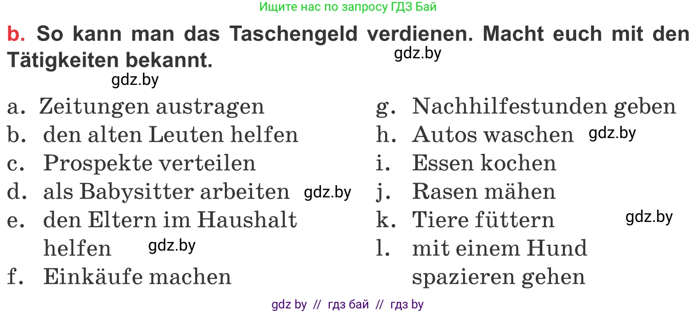 Немецкий язык (Deutsch), 8 класс Учебник (Schülerbuch), авторы: Будько Антонина Филипповна (Budjko Antonina), Урбанович Инна Ювинальевна (Urbanowitsch Ina), издательство Вышэйшая школа, Минск, 2018, страница 50, номер 1b, Условие
