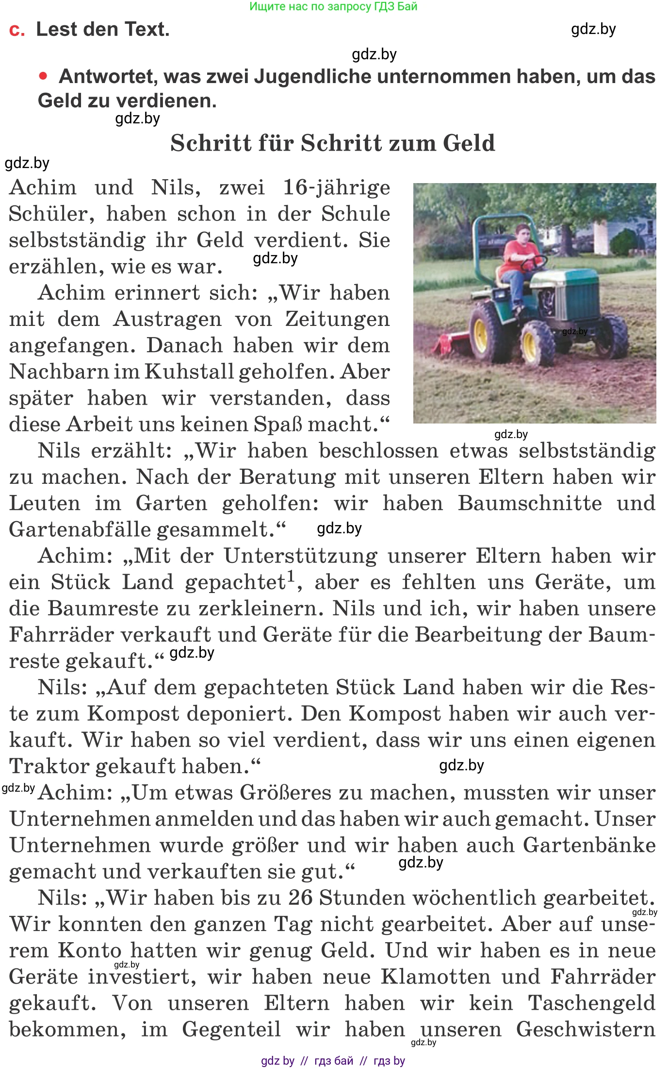 Немецкий язык (Deutsch), 8 класс Учебник (Schülerbuch), авторы: Будько Антонина Филипповна (Budjko Antonina), Урбанович Инна Ювинальевна (Urbanowitsch Ina), издательство Вышэйшая школа, Минск, 2018, страница 56, номер 3c, Условие