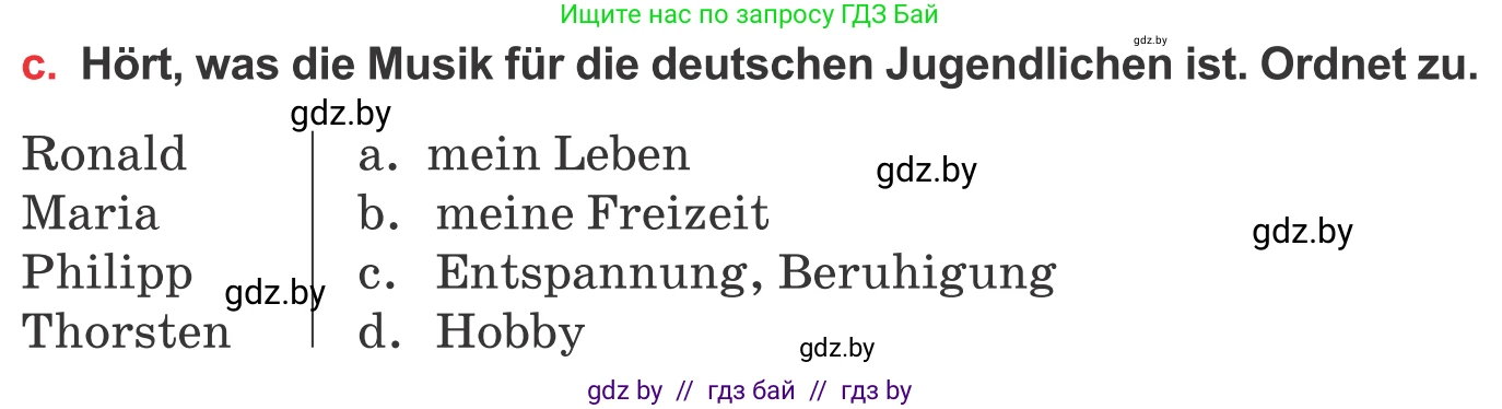 Немецкий язык (Deutsch), 8 класс Учебник (Schülerbuch), авторы: Будько Антонина Филипповна (Budjko Antonina), Урбанович Инна Ювинальевна (Urbanowitsch Ina), издательство Вышэйшая школа, Минск, 2018, страница 68, номер 1c, Условие