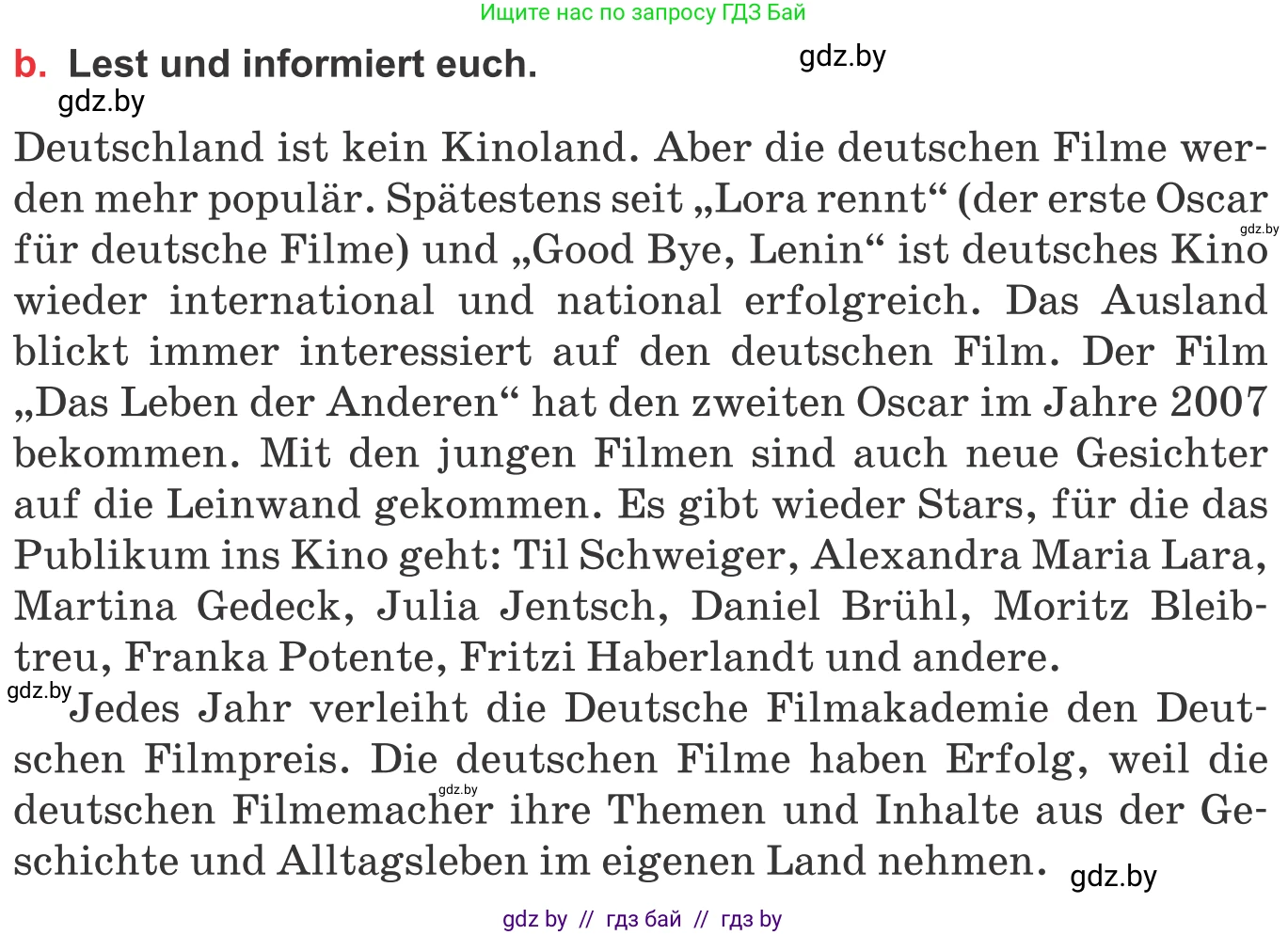 Немецкий язык (Deutsch), 8 класс Учебник (Schülerbuch), авторы: Будько Антонина Филипповна (Budjko Antonina), Урбанович Инна Ювинальевна (Urbanowitsch Ina), издательство Вышэйшая школа, Минск, 2018, страница 142, номер 3b, Условие
