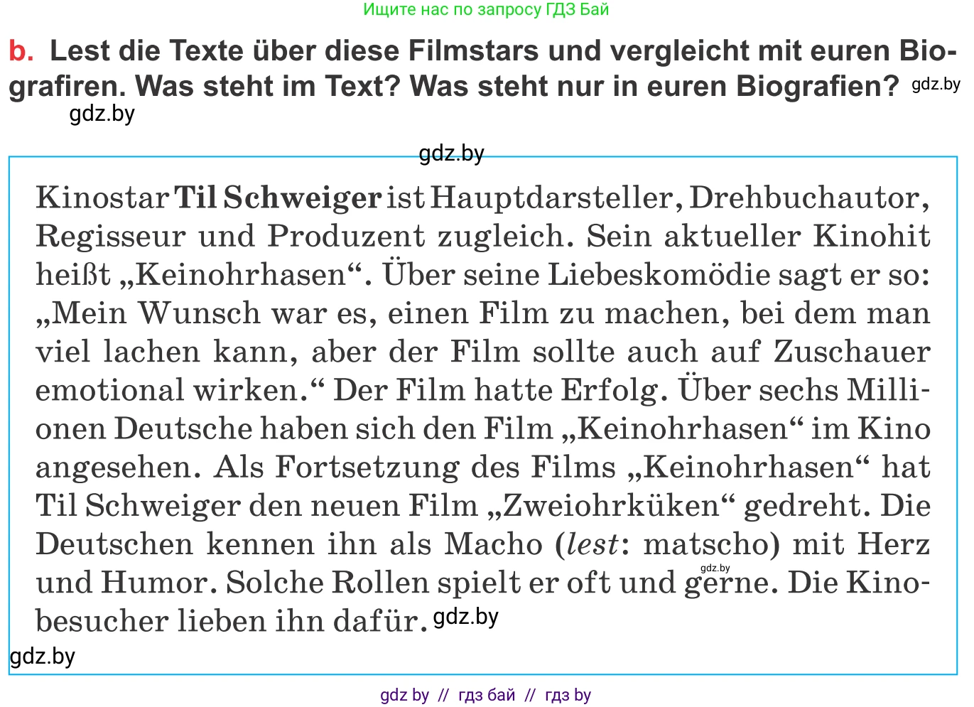 Немецкий язык (Deutsch), 8 класс Учебник (Schülerbuch), авторы: Будько Антонина Филипповна (Budjko Antonina), Урбанович Инна Ювинальевна (Urbanowitsch Ina), издательство Вышэйшая школа, Минск, 2018, страница 165, номер 5b, Условие