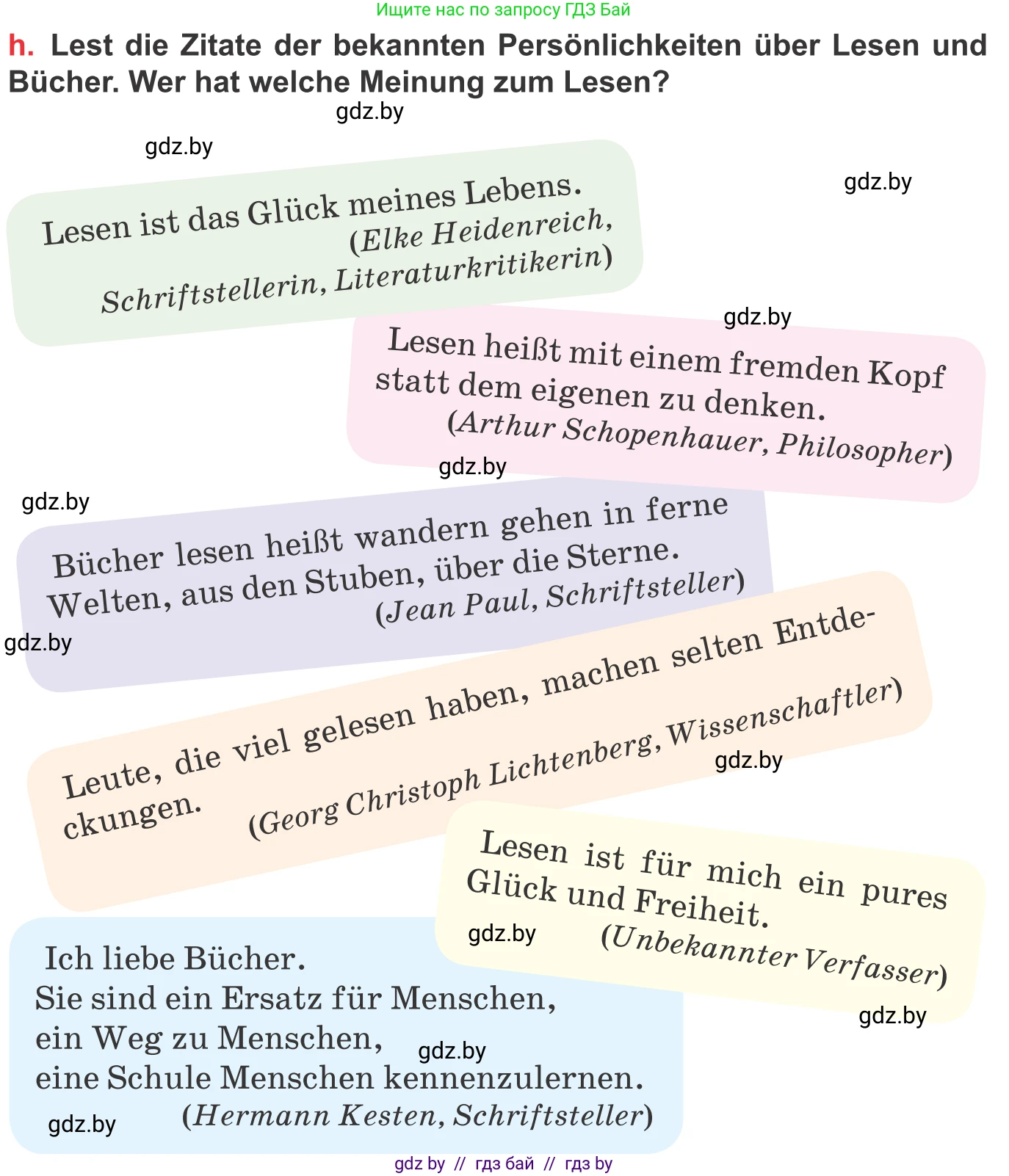 Немецкий язык (Deutsch), 8 класс Учебник (Schülerbuch), авторы: Будько Антонина Филипповна (Budjko Antonina), Урбанович Инна Ювинальевна (Urbanowitsch Ina), издательство Вышэйшая школа, Минск, 2018, страница 175, номер 2h, Условие