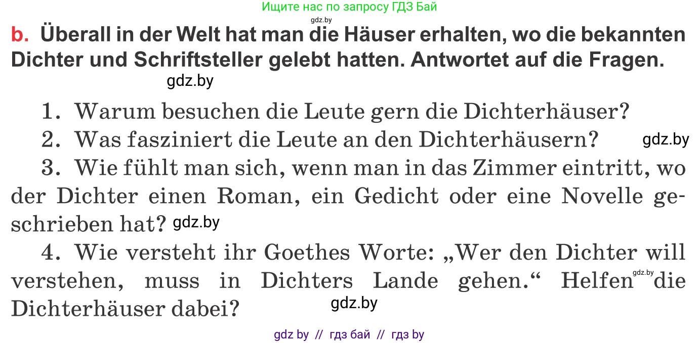 Немецкий язык (Deutsch), 8 класс Учебник (Schülerbuch), авторы: Будько Антонина Филипповна (Budjko Antonina), Урбанович Инна Ювинальевна (Urbanowitsch Ina), издательство Вышэйшая школа, Минск, 2018, страница 196, номер 9b, Условие