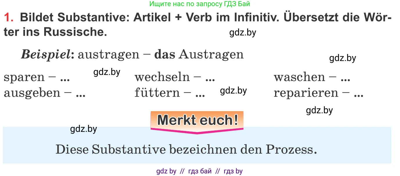 Немецкий язык (Deutsch), 8 класс Учебник (Schülerbuch), авторы: Будько Антонина Филипповна (Budjko Antonina), Урбанович Инна Ювинальевна (Urbanowitsch Ina), издательство Вышэйшая школа, Минск, 2018, страница 245, номер 1, Условие
